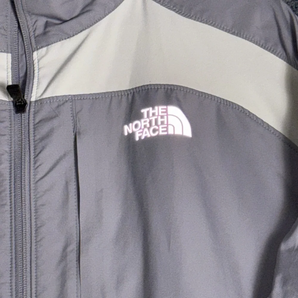 The North Face Flight Series Mens XL Gray Cream Full Zip Running Jacket AW1K